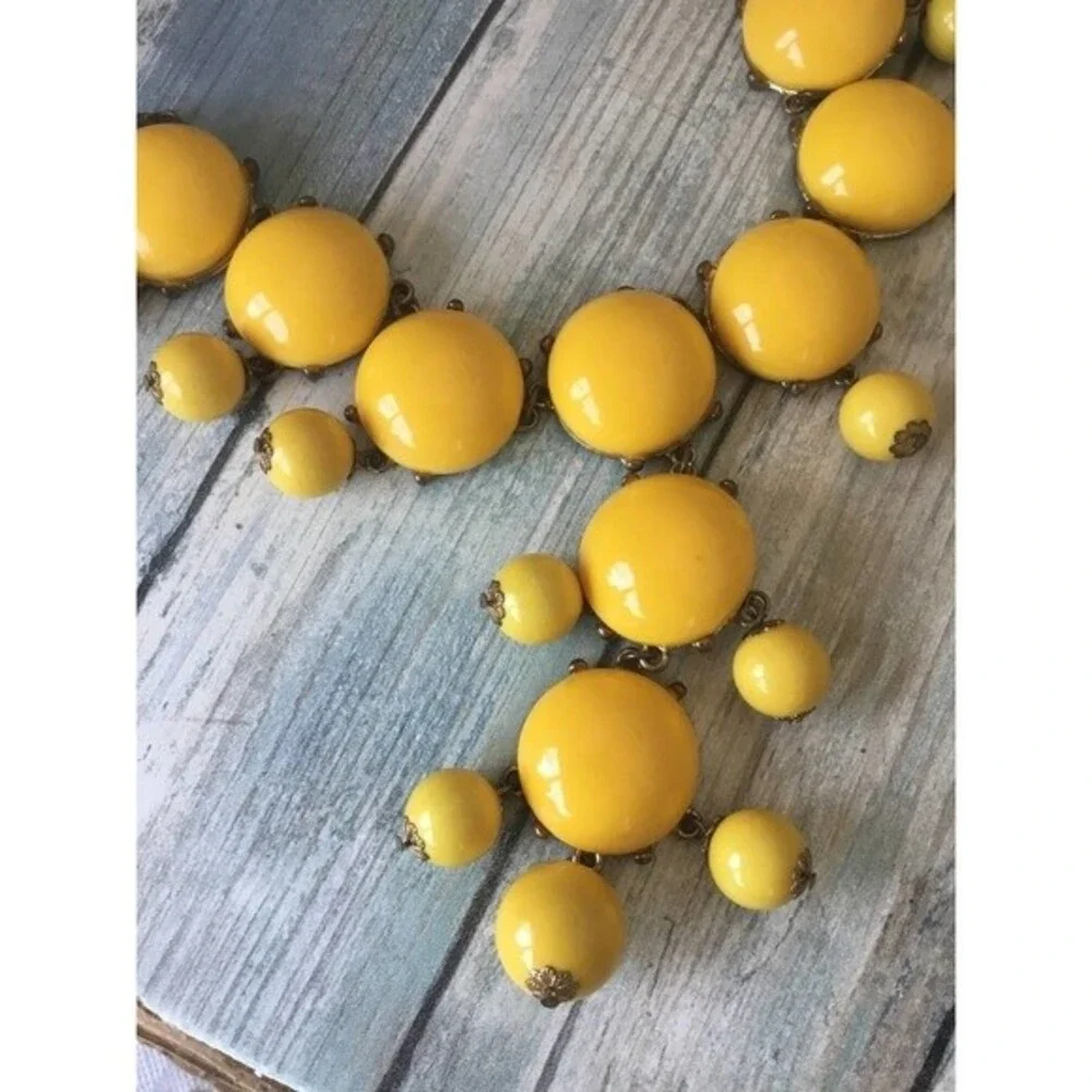 Vintage Yellow Necklace